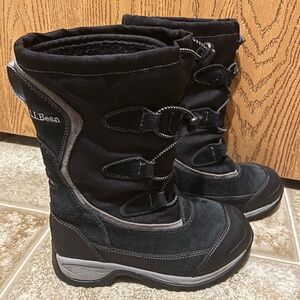 L.L. Bean Little Boys’ Black Winter Snow Boots Sz- Kid’s 3